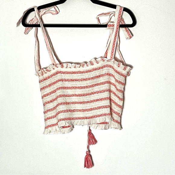 Free People Electric Love Smocked Top Large - Picture 8 of 8